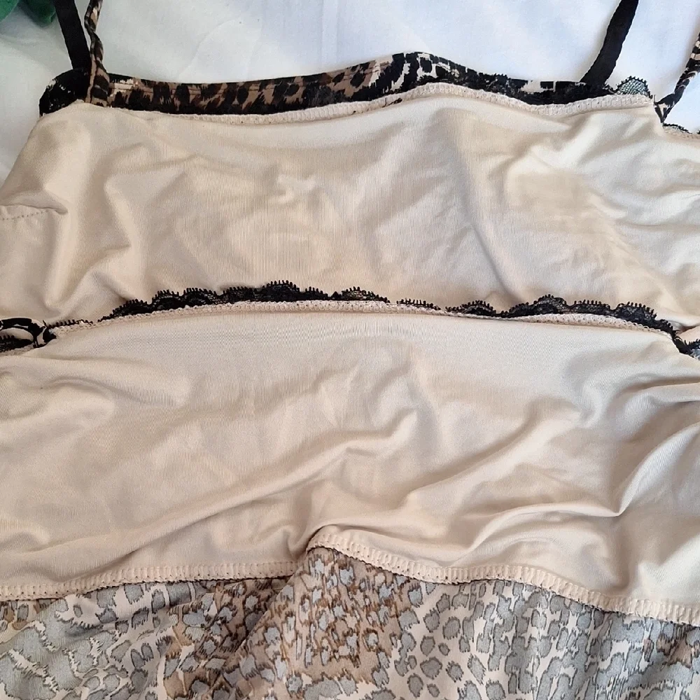 George Animal Print Sleepwear with Black Lace - Picture 8 of 10